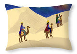 Three Wisemen On A Journey - Throw Pillow
